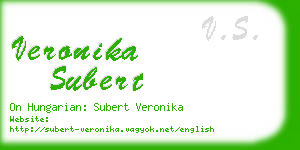 veronika subert business card